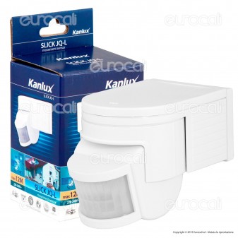 Kanlux SLICK JQ-L-W Sensore di Movimento a Infrarossi per Lampadine