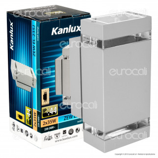 Kanlux ZEW EL-235J-GR Portalampada Wall Light da Muro per Lampadine