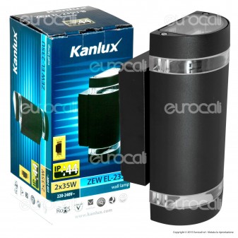 Kanlux ZEW EL-235U-B Portalampada Wall Light da Muro per Lampadine