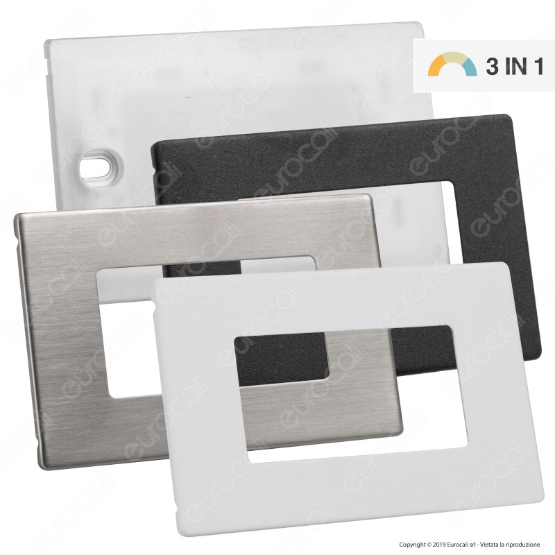 FAI Punto Luce Segnapasso LED Montaggio a Incasso Rettangolare 2,5W