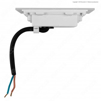 FAI Punto Luce Segnapasso LED Montaggio a Incasso Rettangolare 2,5W