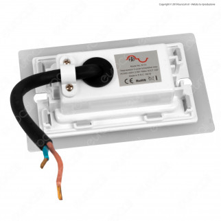 FAI Punto Luce Segnapasso LED Montaggio a Incasso Rettangolare 2,5W