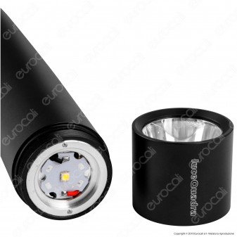 CFG EL011 Torcia LED Defender 3W in Alluminio Nero IPX4 con 3