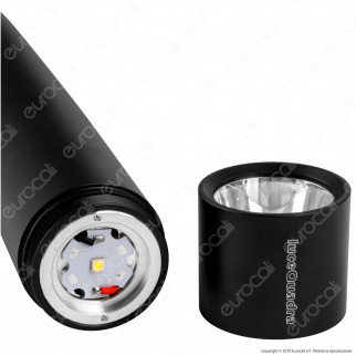 CFG EL011 Torcia LED Defender 3W in Alluminio Nero IPX4 con 3