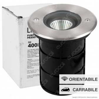 Life Punto Luce LED 5W IP67 Segnapasso Carrabile da Interramento