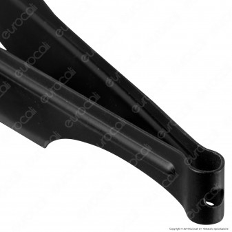 DUD Shisha Tong Black Eagle Pinza in Alluminio da 27cm Colore Nero