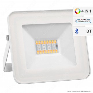 V-Tac VT-5020 Faro LED 20W con Wireless Smart Control RGB+W