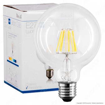 Ideal Lux Lampadina LED E27 8W Globo G95 Filamento - mod. 101323 /
