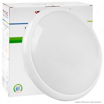 V-Tac VT-8002C Plafoniera per Lampadine LED E27 Sensore di Movimento