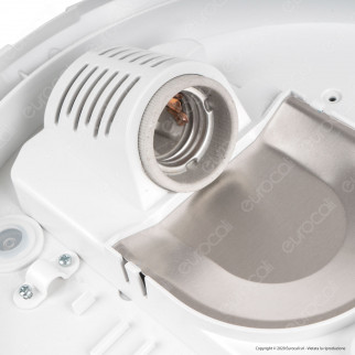 V-Tac VT-8002C Plafoniera per Lampadine LED E27 Sensore di Movimento