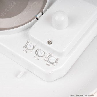 V-Tac VT-8002C Plafoniera per Lampadine LED E27 Sensore di Movimento