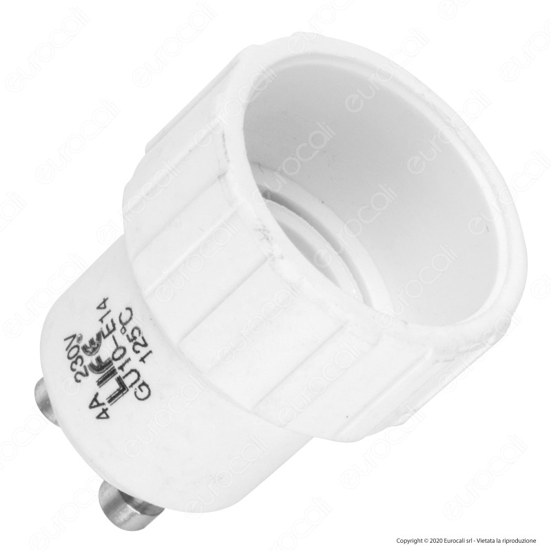 Life Adattatore per Lampadine da GU10 a E14 - mod. 39.PA1014