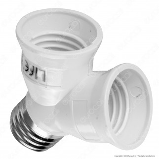 Life Sdoppiatore per Lampadine E27 - mod. 39.PA2702