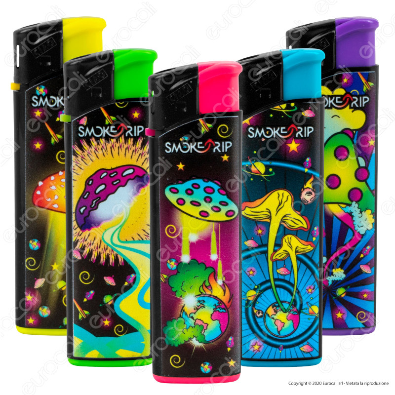 SmokeTrip Accendini Elettronici Ricaricabili Fantasia Space Mushroom