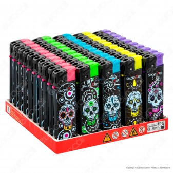 SmokeTrip Accendini Elettronici Ricaricabili Fantasia Mexican Skulls