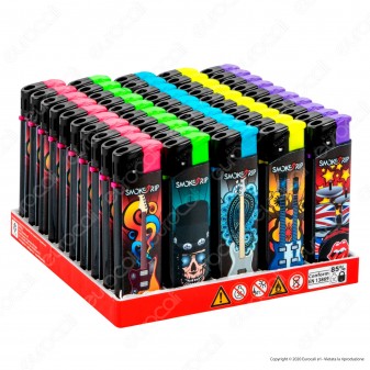SmokeTrip Accendini Elettronici Ricaricabili Fantasia Rockstars - Box