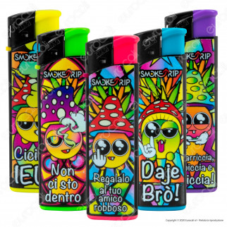 SmokeTrip Accendini Elettronici Ricaricabili Fantasia Robbosi - 5