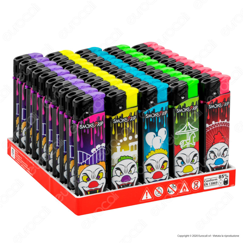 SmokeTrip Accendini Elettronici Ricaricabili Fantasia Psyco Clown -