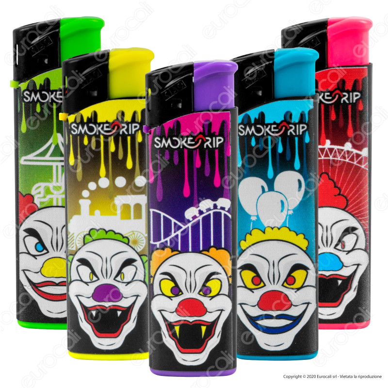 SmokeTrip Accendini Elettronici Ricaricabili Fantasia Psyco Clown - 5