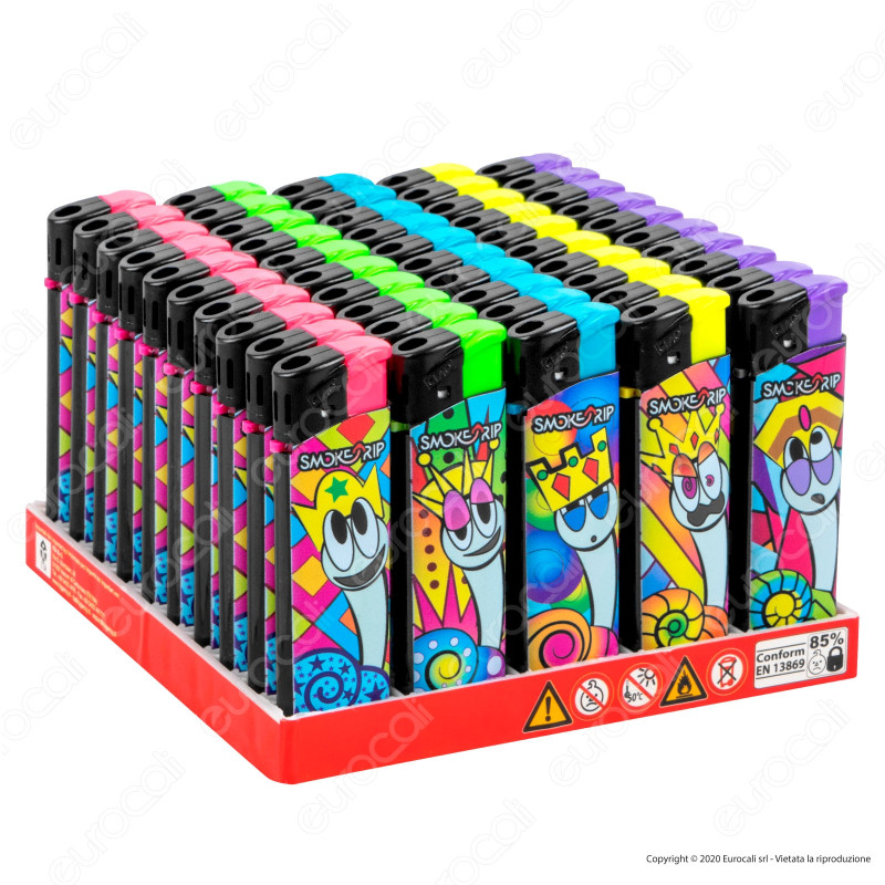 SmokeTrip Accendini Elettronici Ricaricabili Fantasia King Snail -