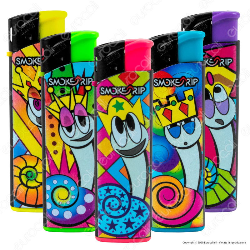 SmokeTrip Accendini Elettronici Ricaricabili Fantasia King Snail - 5