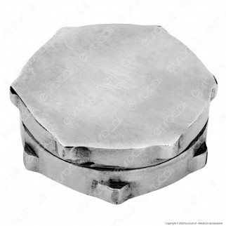 Grinder Tritatabacco Black Leaf 2 Parti in Metallo