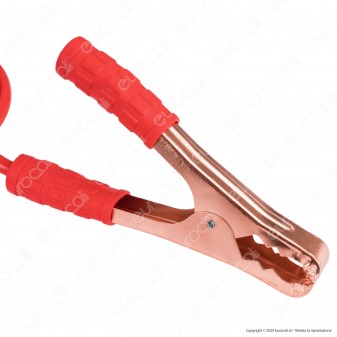 CFG Luce Quadra 2 Cavi Professionali con Morsetti per Batteria Auto