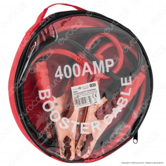 CFG Luce Quadra 2 Cavi Professionali con Morsetti per Batteria Auto