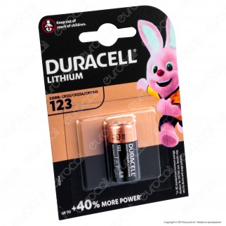 Duracell Lithium Ultra Photo CR123 Pila Al Litio - Blister 1 Batteria