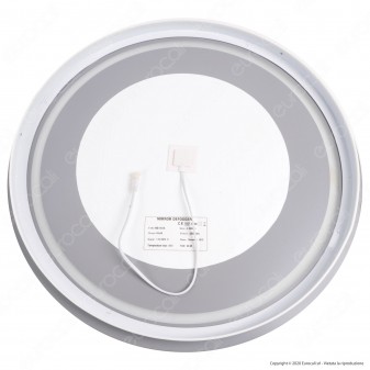 V-Tac VT-8601 Lampada LED a Specchio Rotondo da Parete 25W IP44 con