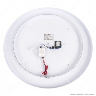 V-Tac VT-8601 Lampada LED a Specchio Rotondo da Parete 25W IP44 con