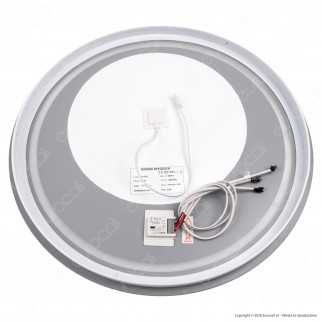 V-Tac VT-8602 Lampada LED a Specchio Rotondo da Parete 25W IP44 3in1