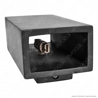 V-Tac VT-893 Applique Portalampada Doppio da Muro Concrete Wall