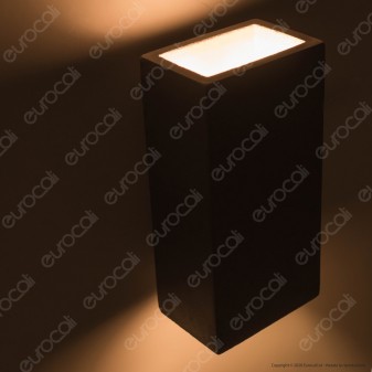V-Tac VT-893 Applique Portalampada Doppio da Muro Concrete Wall