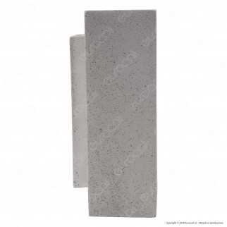 V-Tac VT-893 Applique Portalampada Doppio da Muro Concrete Wall