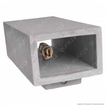 V-Tac VT-893 Applique Portalampada Doppio da Muro Concrete Wall