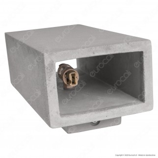 V-Tac VT-893 Applique Portalampada Doppio da Muro Concrete Wall