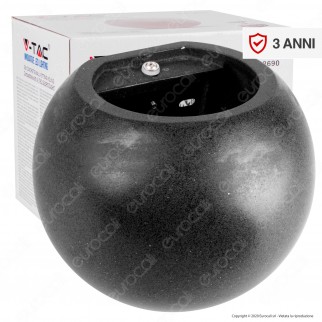 V-Tac VT-891 Applique Portalampada Rotondo da Muro Concrete Wall