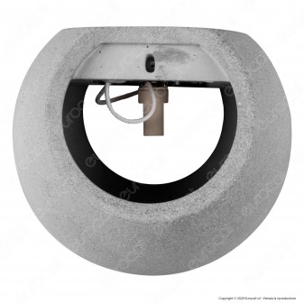 V-Tac VT-891 Applique Portalampada Rotondo da Muro Concrete Wall