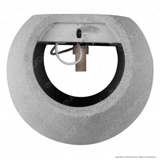 V-Tac VT-891 Applique Portalampada Rotondo da Muro Concrete Wall