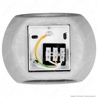 V-Tac VT-891 Applique Portalampada Rotondo da Muro Concrete Wall