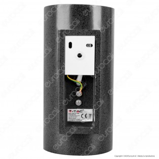 V-Tac VT-894 Applique Cilindro Portalampada Doppio da Muro Concrete