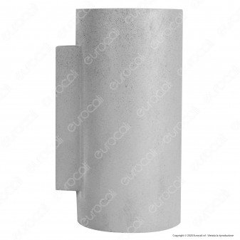V-Tac VT-894 Cilindro Portalampada da Muro Concrete Grigio Chiaro per