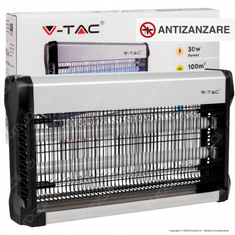 V-Tac VT-3230 Zanzariera Elettrica Insect Killer Lampada UV 30W Luce