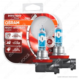Osram Night Breaker Laser 55W - 2 Lampadine H11