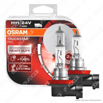Osram Truckstar Pro per Camion 70W - 2 Lampadine H11