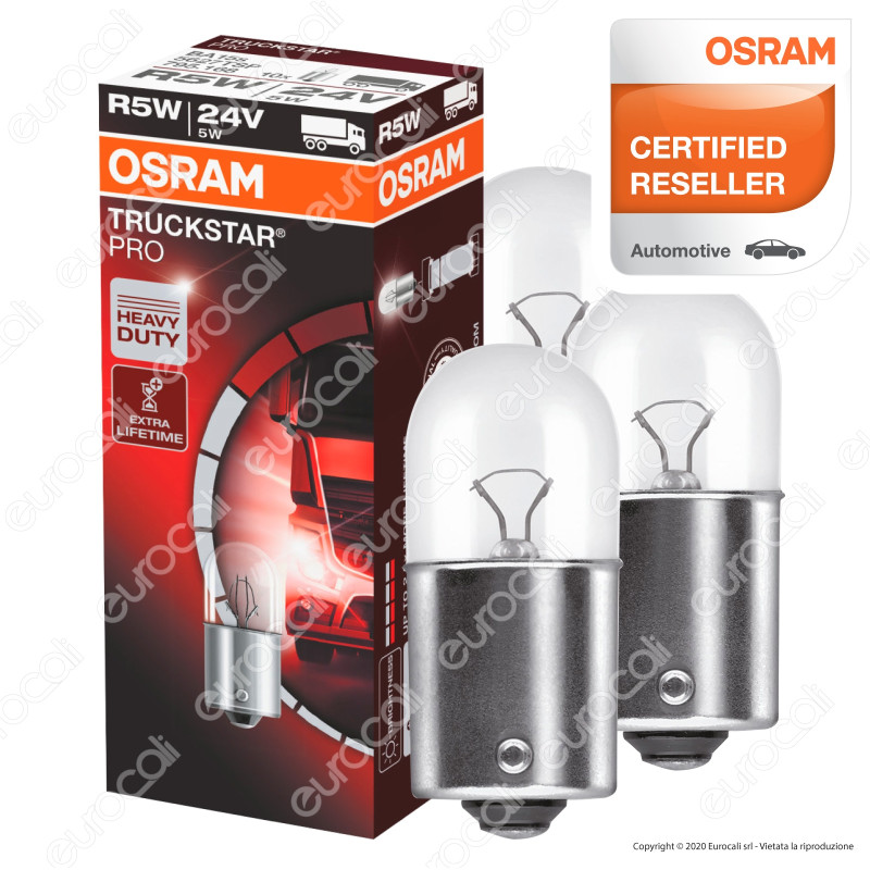 Osram Truckstar Pro per Camion 5W - 10 Lampadine R5W