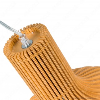 V-Tac VT-3450 Lampadario a Sospensione in Legno con Portalampada per