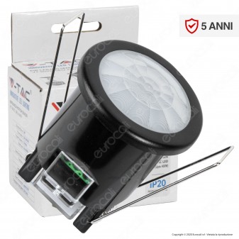 V-Tac VT-8092 Sensore di Movimento a Infrarossi PIR per Lampadine LED