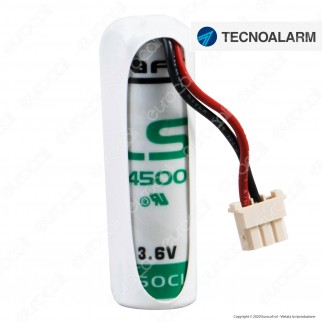 Saft Batteria Al Litio 3,6V LS 14500 Stilo AA con Connettore